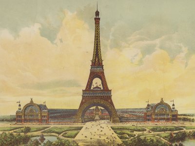 Paris Universal Exhibition and the Eiffel Tower by English School